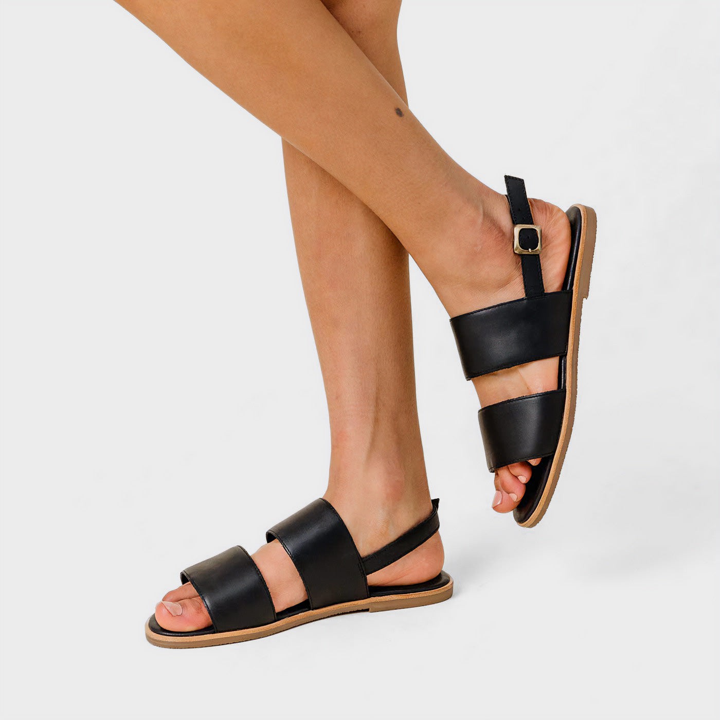 Criss-Cross Ankle Strap Block Heel Sandals/Size-36EUR