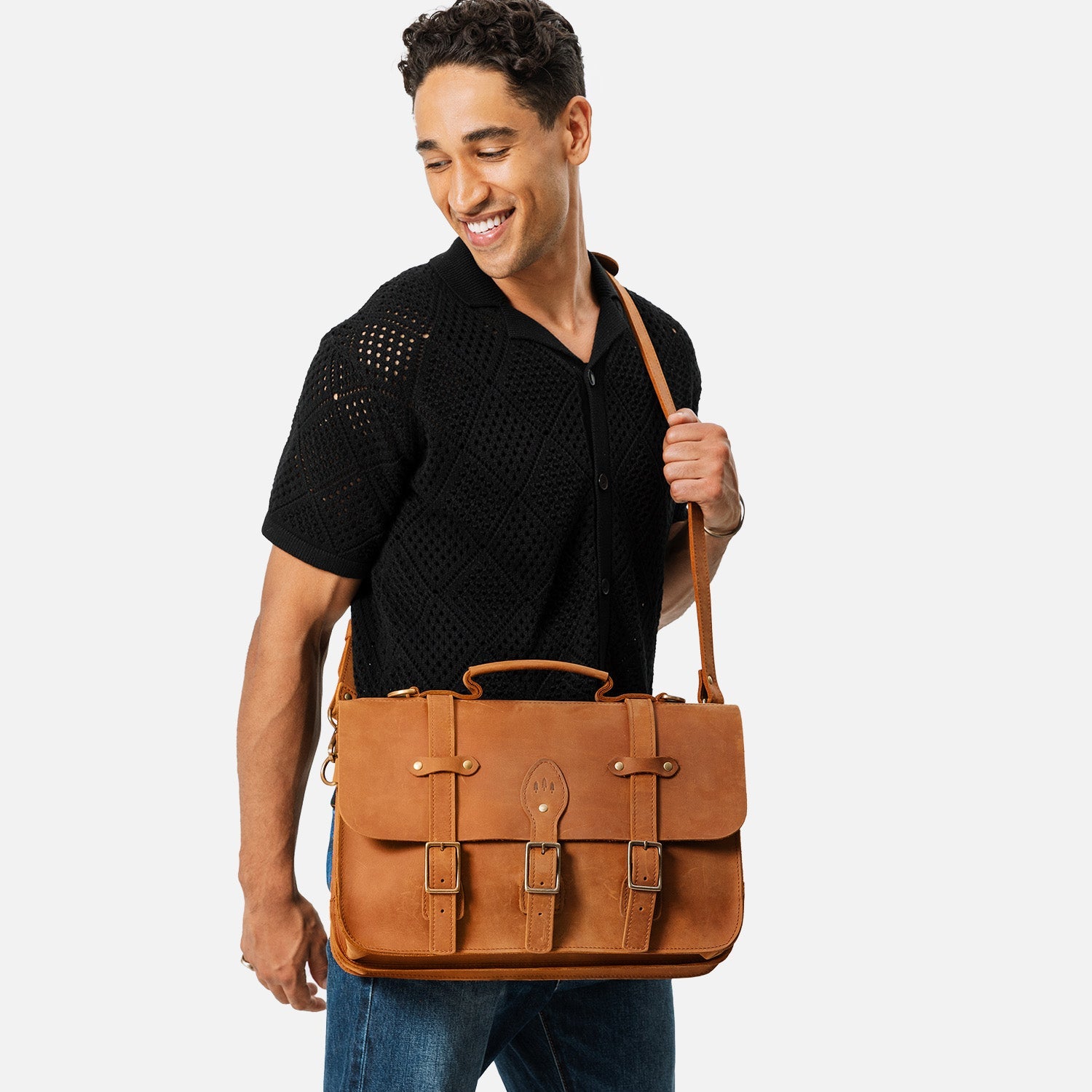 Almost Perfect XL Messenger Bag Portland Leather Goods