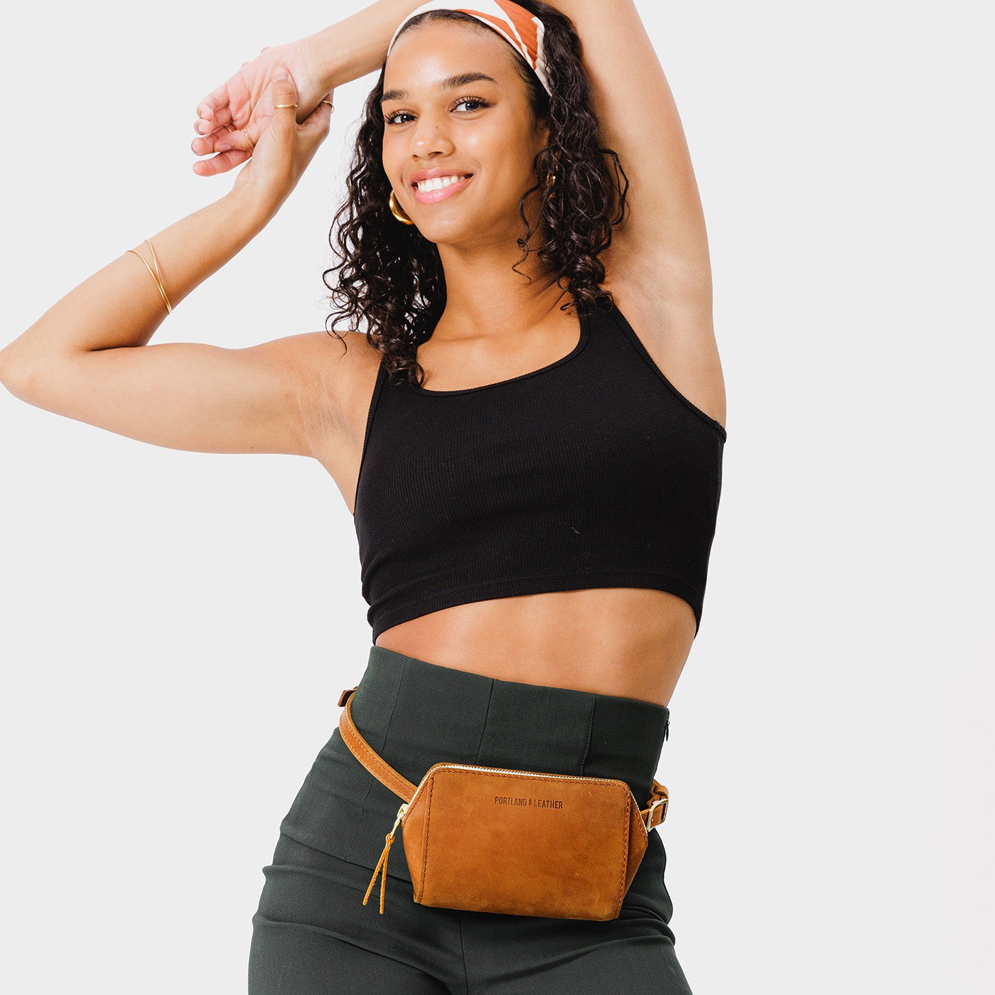 Portland Leather 'Almost Perfect' Basic Belt Bag, Grizzly