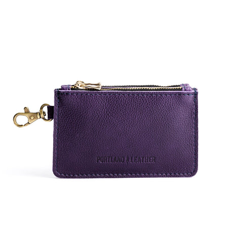 Empire | Leather double zip wallet with keychain clasp