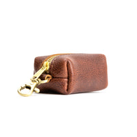 All Color: Nutmeg | Leather small keychain pouch