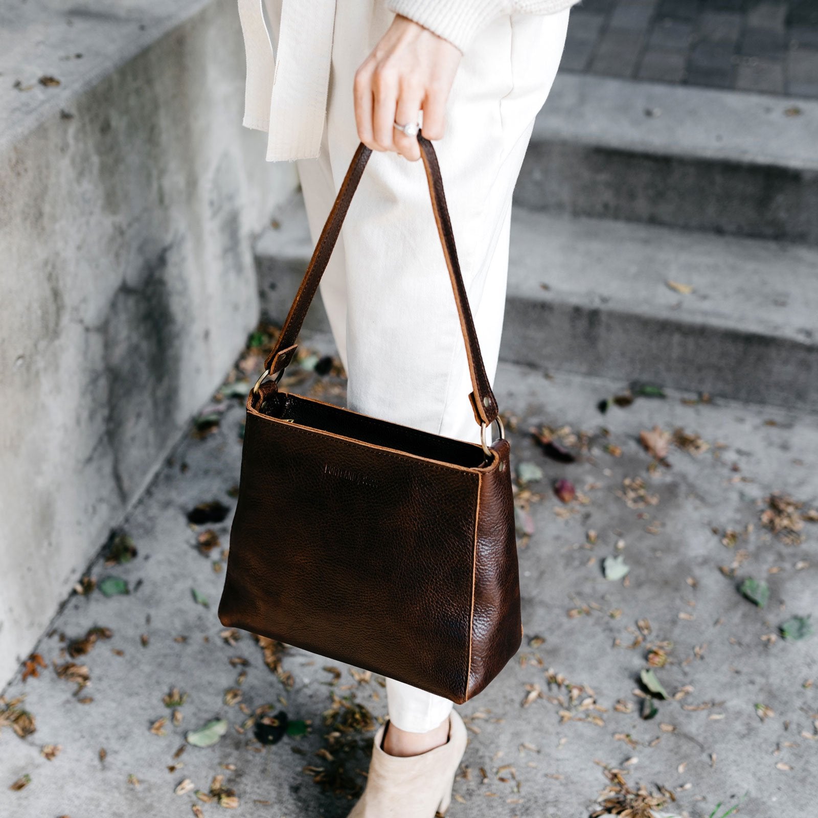 Almost Perfect Triangle Shoulder Bag Portland Leather Goods