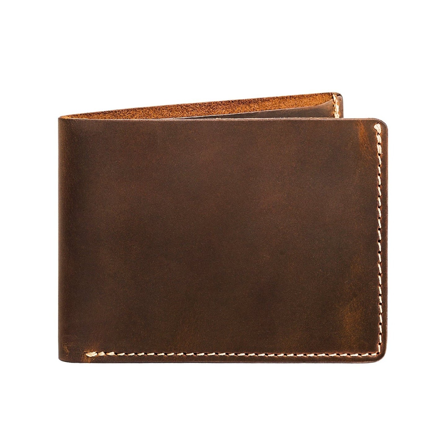 Brand New Brown Genuine Leather Men's Wallet Gift Item