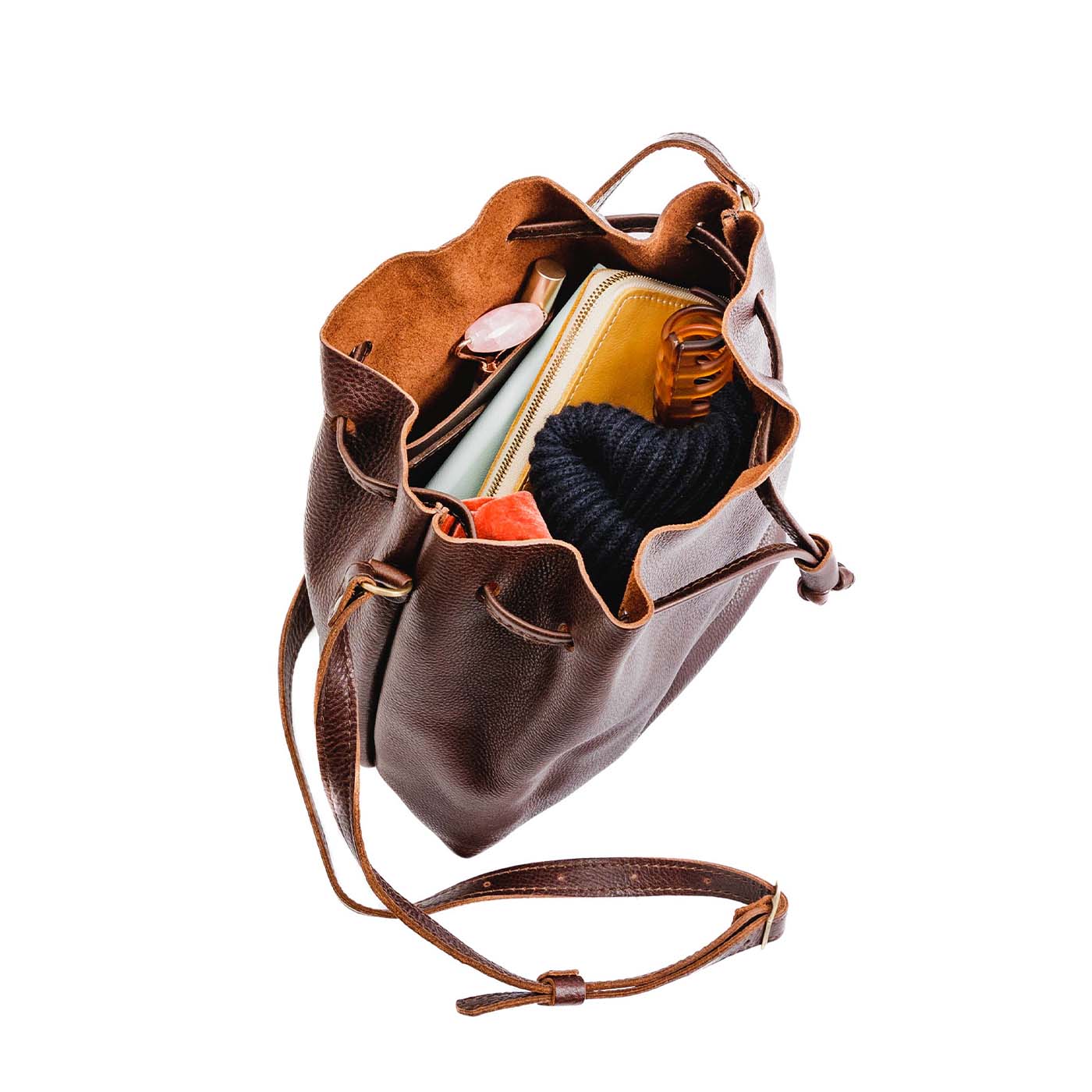 Coldbrew*Large | Slouchy crossbody bag with drawstring closure