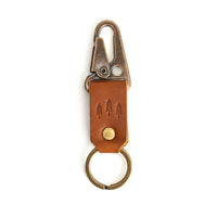 Honey*Short| leather logo branded keychain 