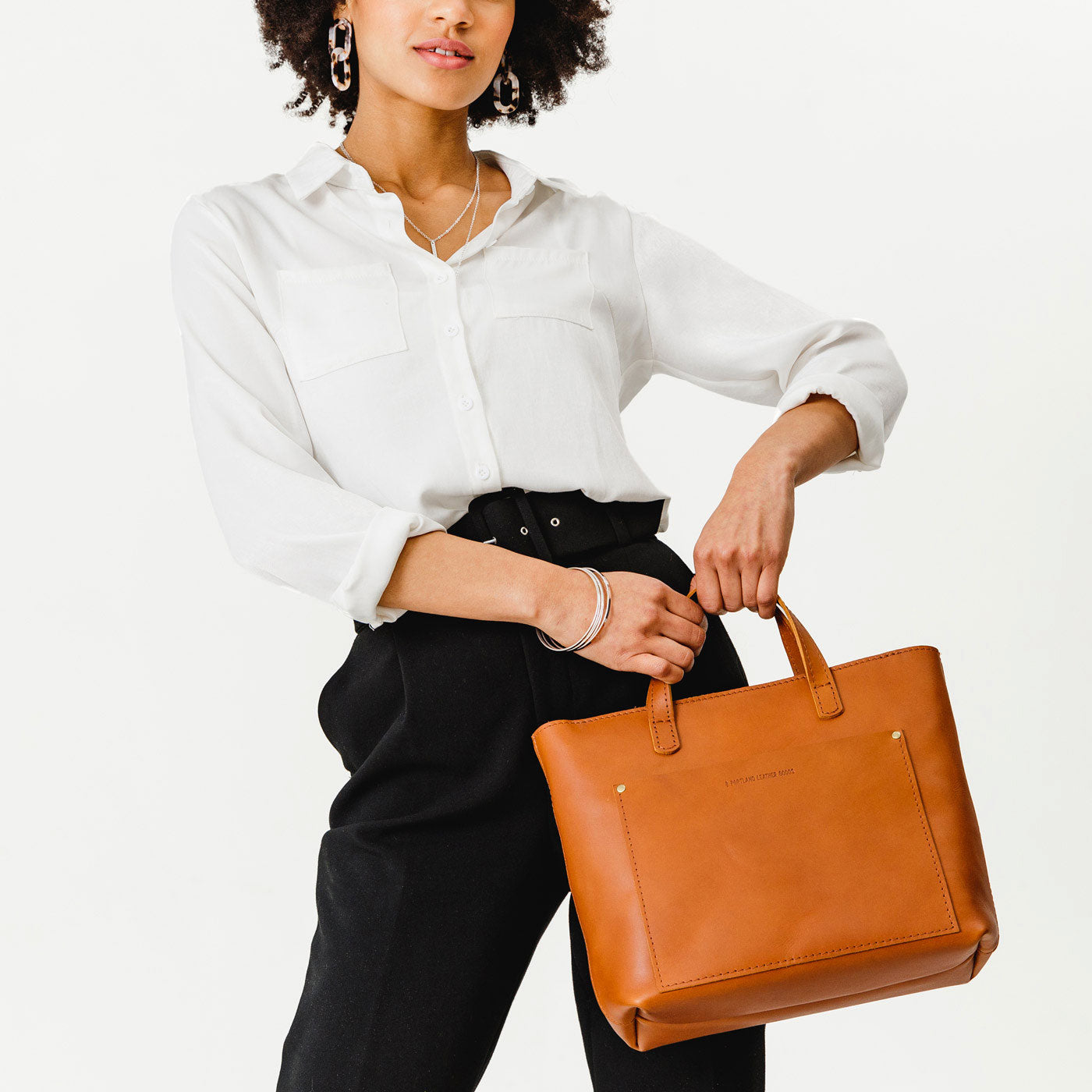 Portland leather crossbody discount tote