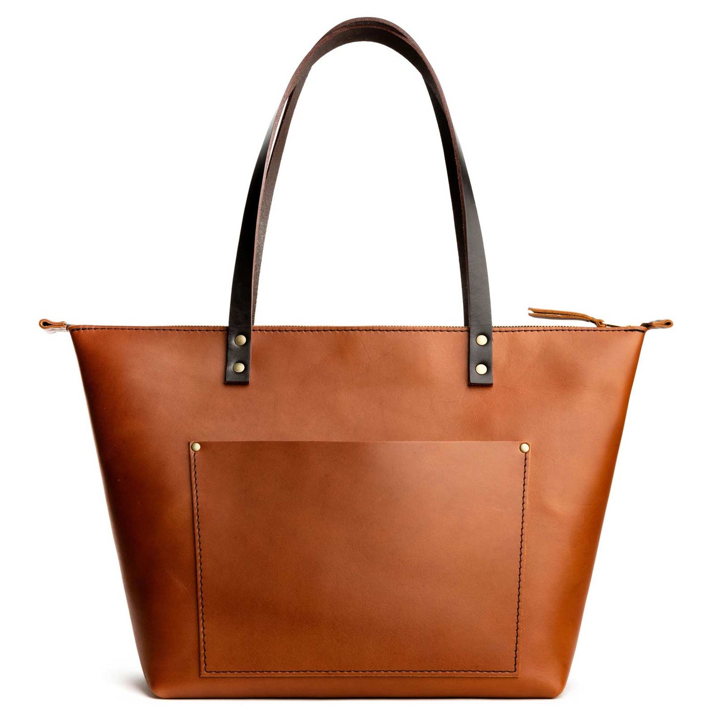Natural Colors Horizontal Soft Leather Tote Bag for Women