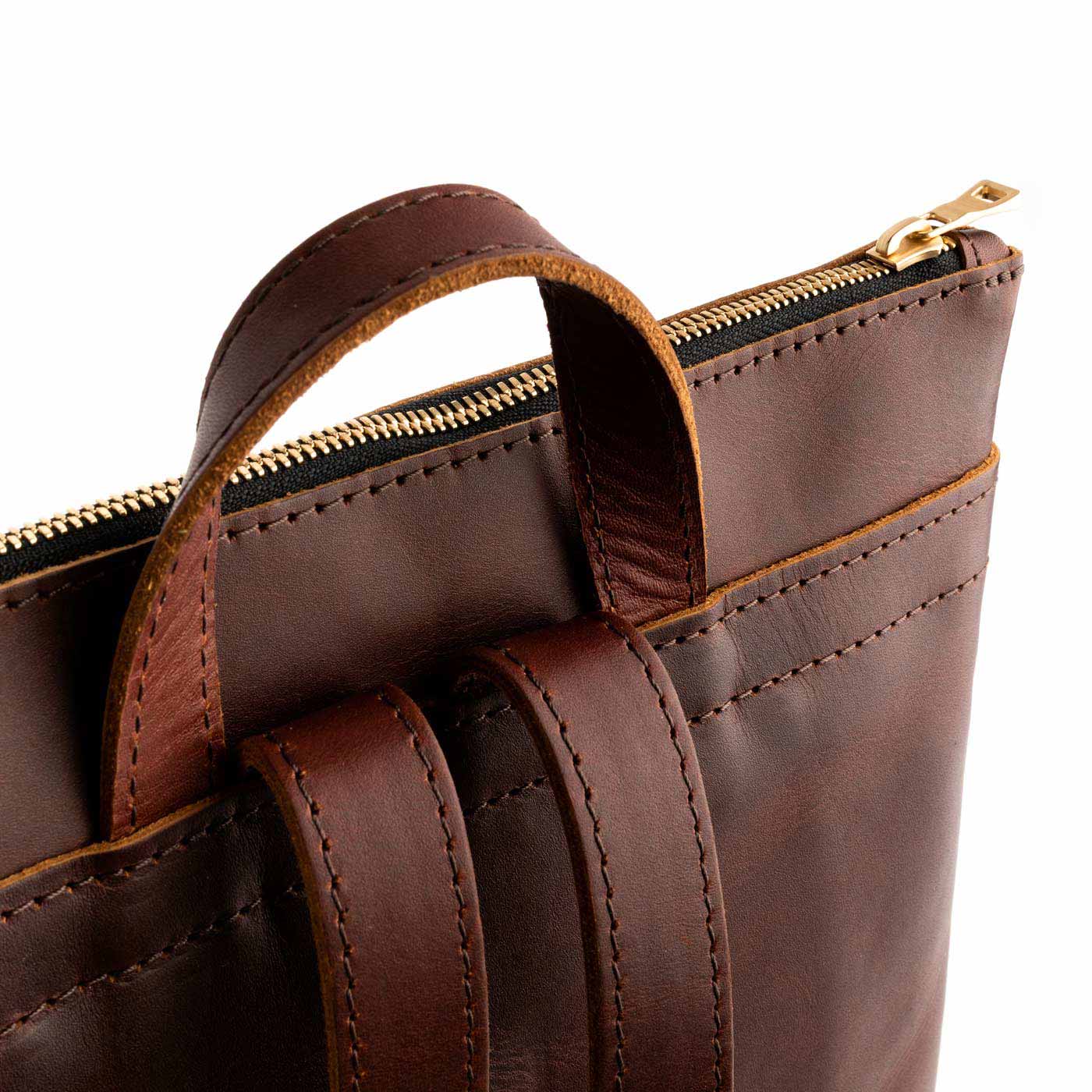 Laptop leather outlet tote