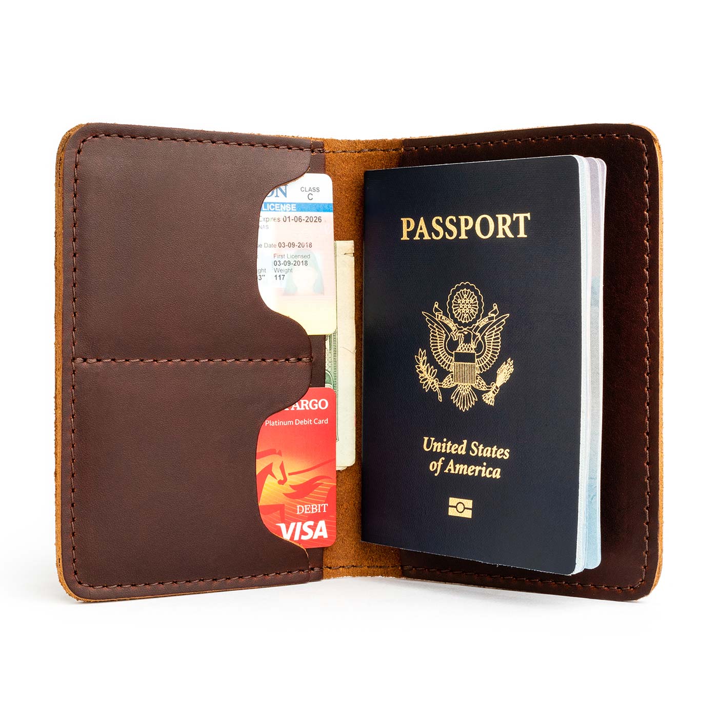 Leather Modern Passport Holder