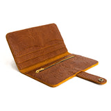Meadow | Leather wallet with snap open