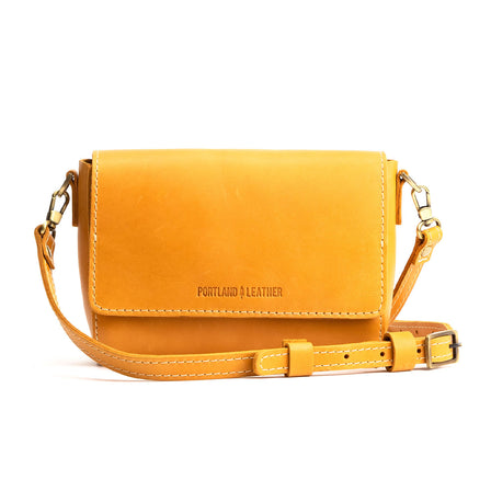 Sunflower*Mini | Small Leather Crossbody Bag with Magnetic Messenger Bag Closure