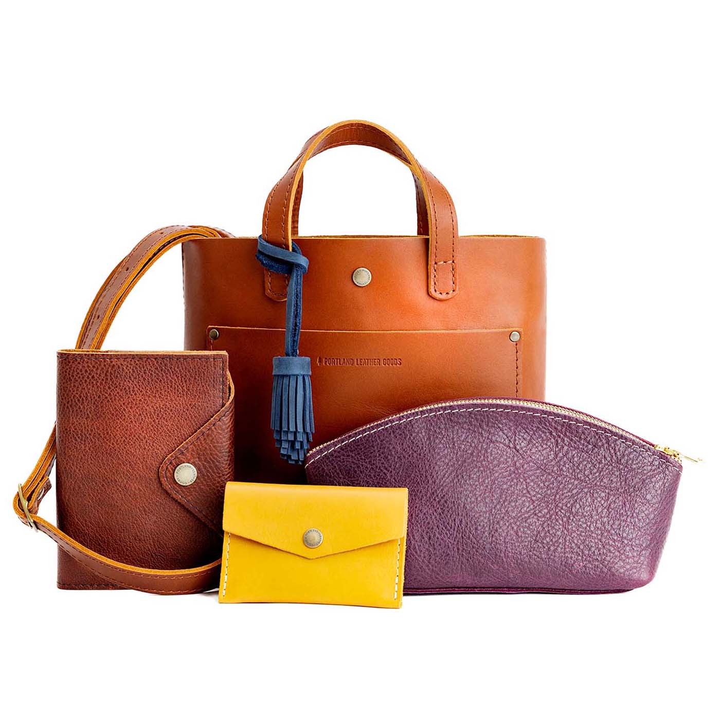 5 Compartment Adjustable Long Strap Shoulder Bag And Wallet Combination