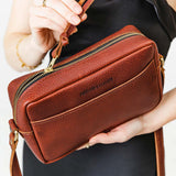 Nutmeg Large | Mid-size rectangular crossbody with adjustable strap