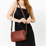 Nutmeg Large | Mid-size rectangular crossbody with adjustable strap