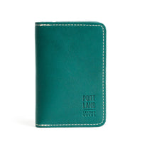 Peacock | Leather passport case with PLG logo