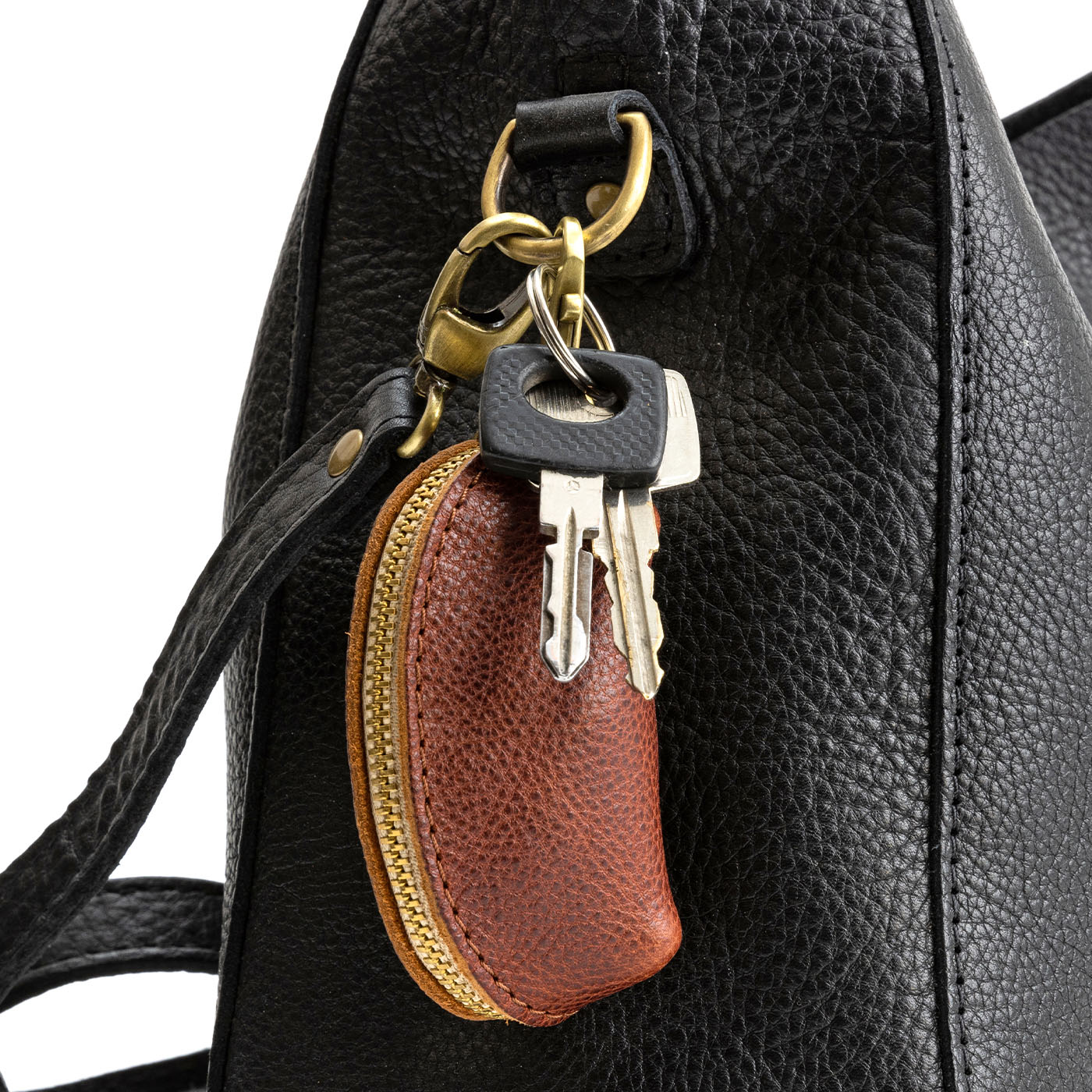 Portland Leather Goods-Large Black Circle Bag- cheapest Black Taco Tassel