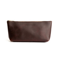 All Color: Grizzly | Leather utility bag pouch with top zipper